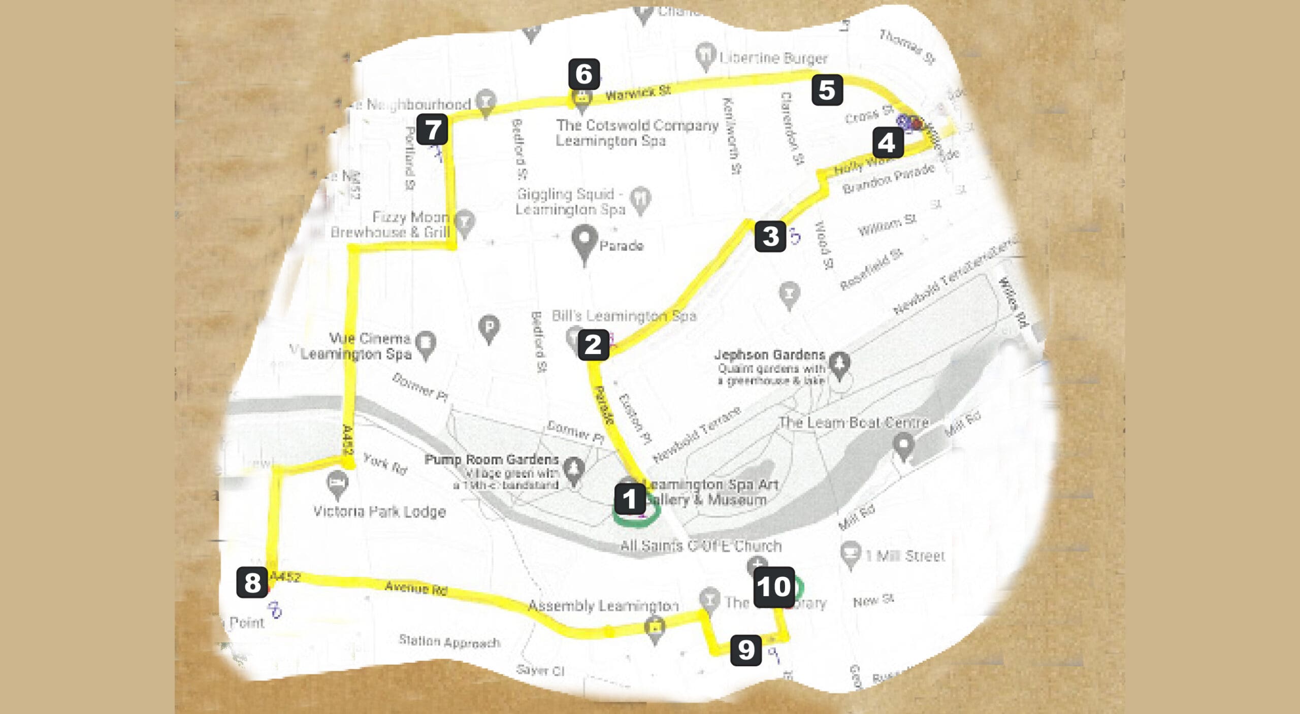 A Commonwealth Trail around Leamington Spa