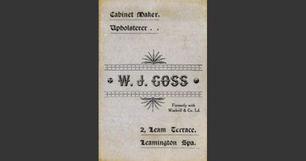 William Goss, House Furnisher