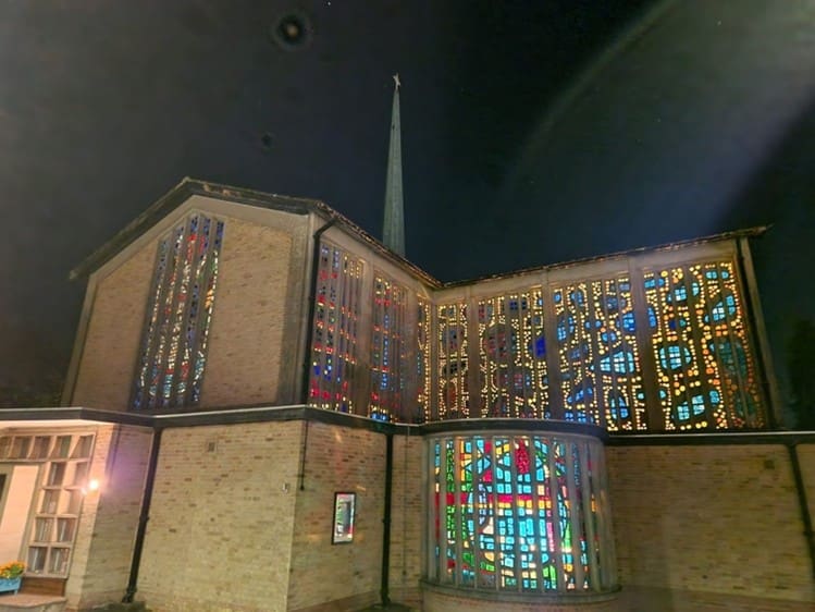 Stained Glass in Our Lady's with Rose Herbert