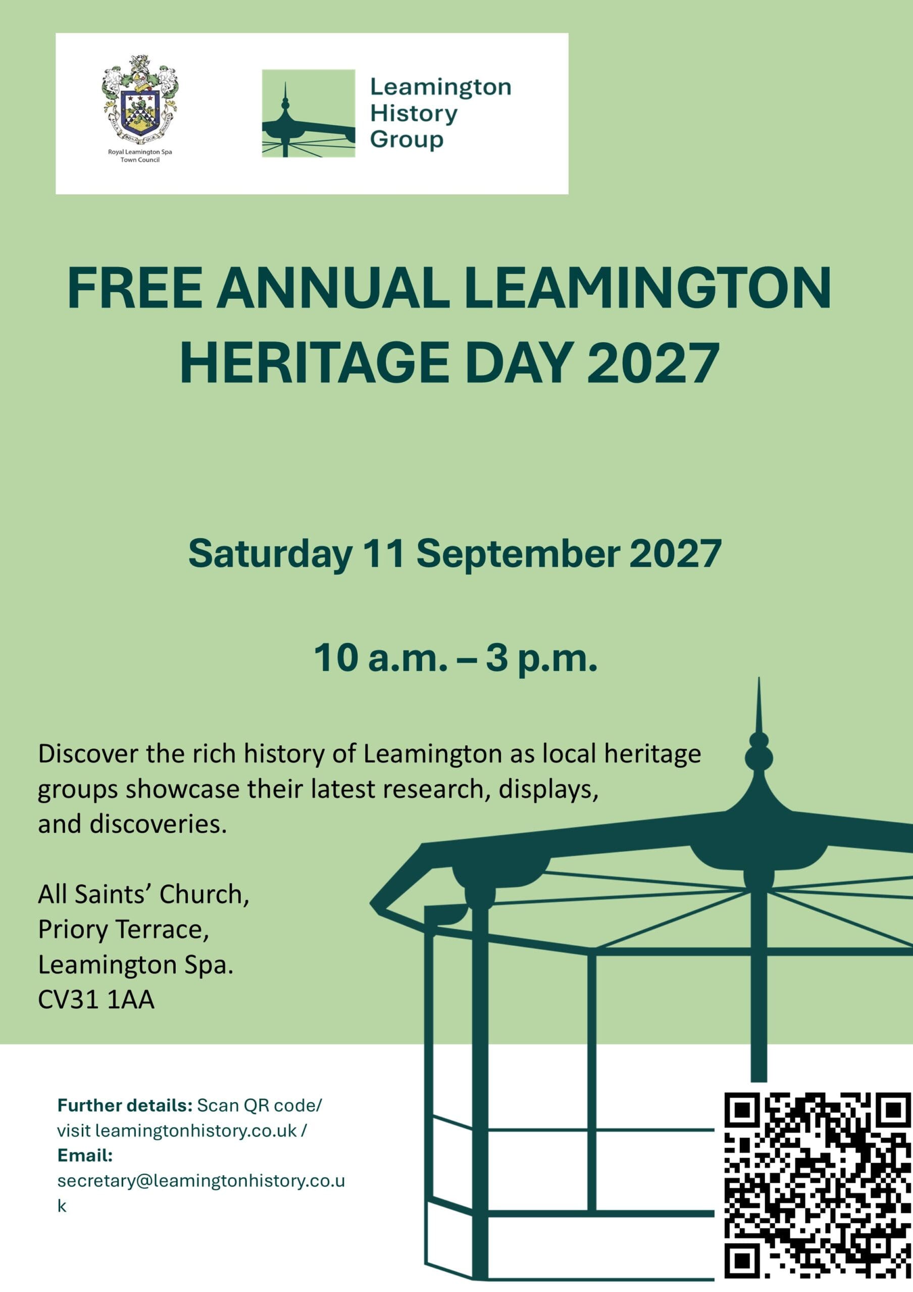 Leamington Heritage Day 2027