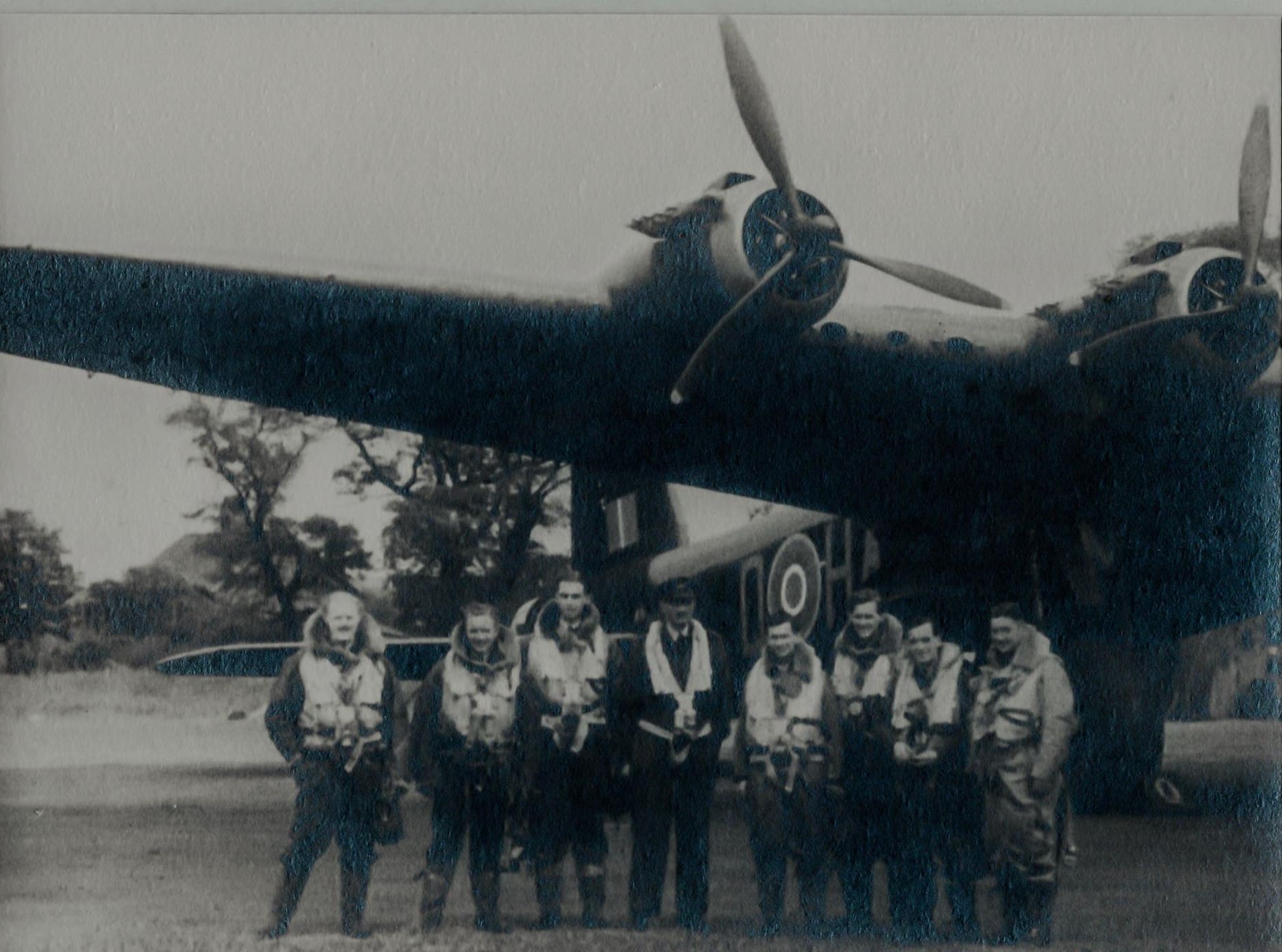 Flt. Lt Alan Green, local RAF Navigator and POW with Stuart Green